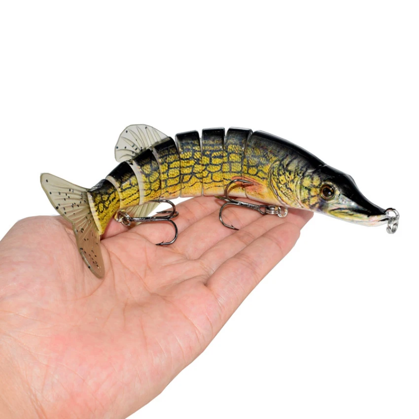 Плавающая приманка для ловли щуки 5 дюймовая/8 дюймовая пожилая рыба крабик