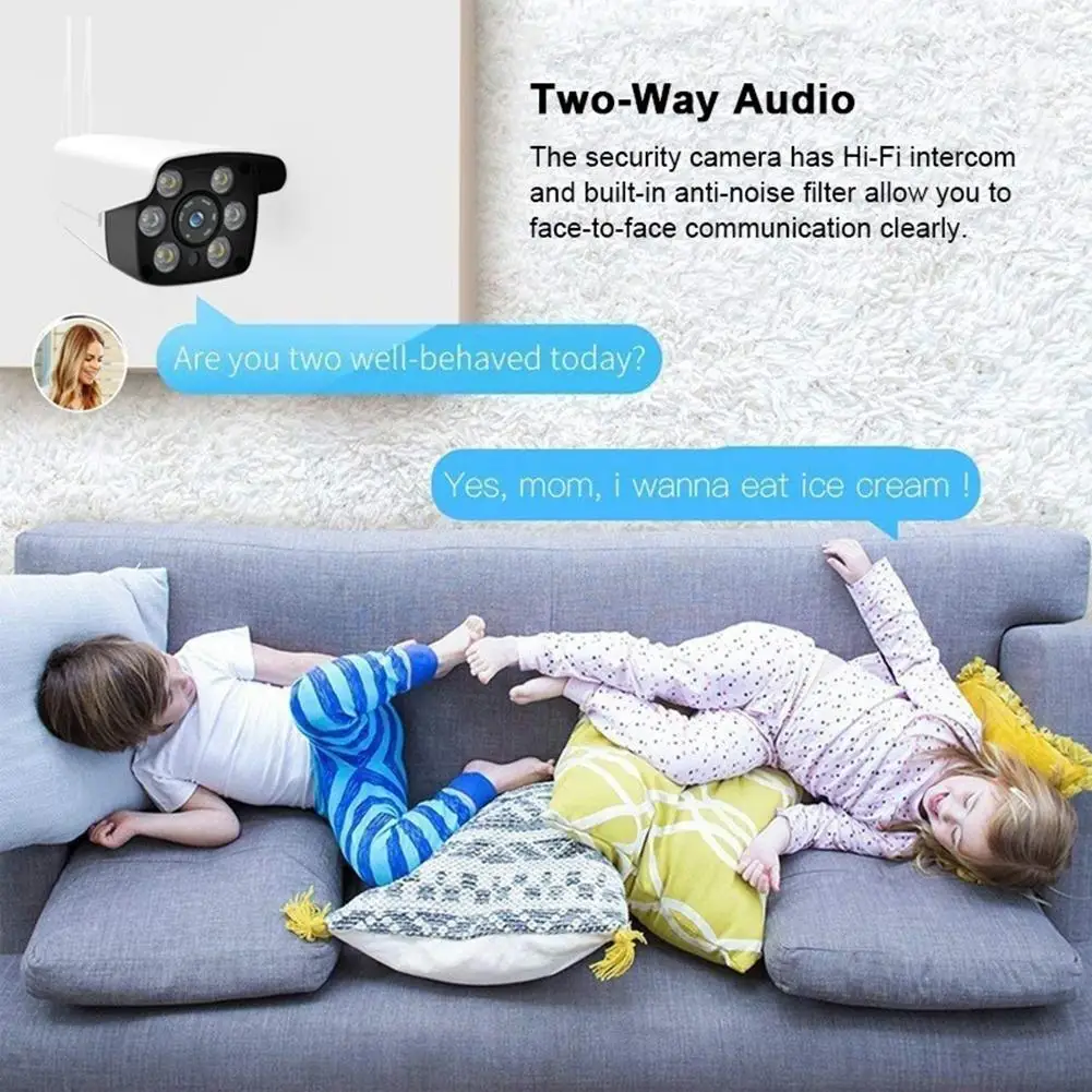 IP камера HD 1080P уличная Водонепроницаемая с поддержкой Wi Fi 2 МП|Камеры