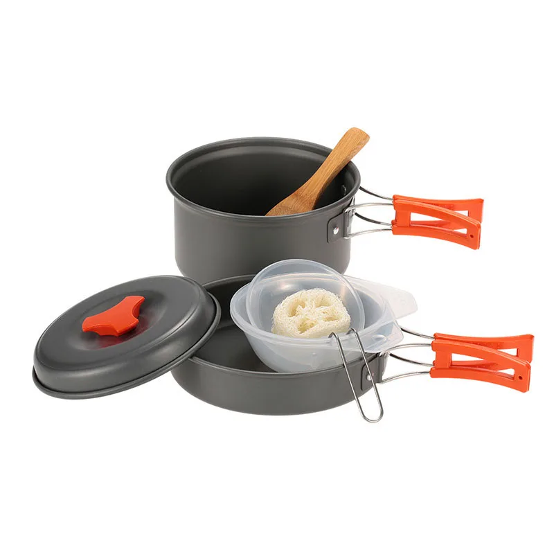 

12pcs Portable Camping Tableware Cooking Set Outdoor Cookware Pan Pot Utensils For Hiking Picnic Travel Tableware Equipment