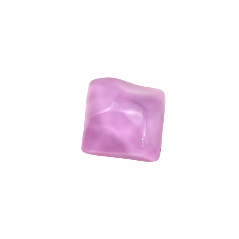 10psc Korean fashion Square Earrings Concave Convex Water Ripple Wave Resin Pendant Patch For Women Jewelry Accessories | Украшения и