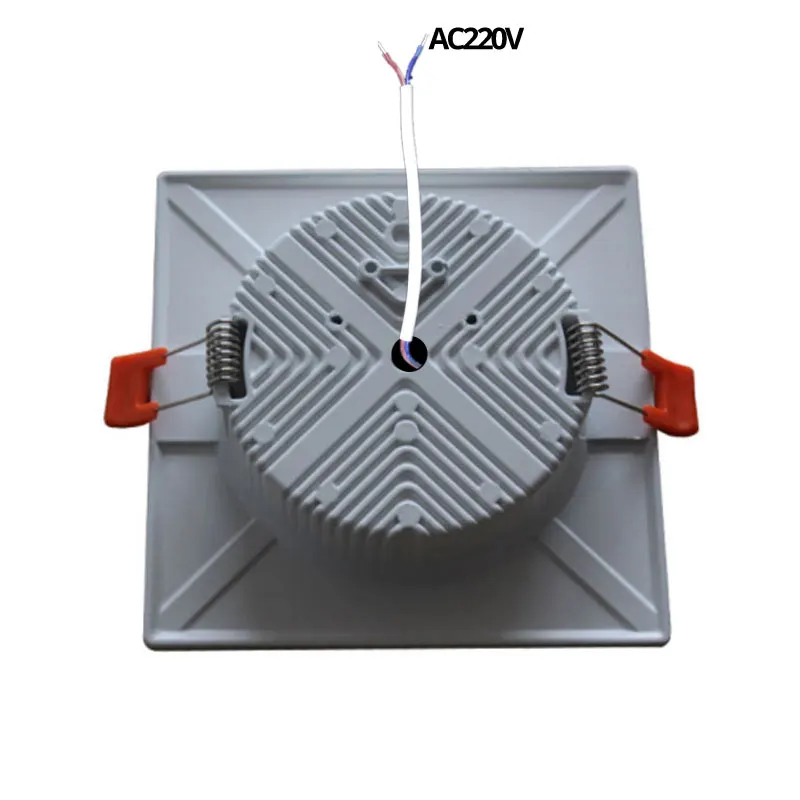 Luz descendente Led cuadrada de 5w, 7w, 9w, 12w, 15w, 18w, foco de techo de 220V, luces empotrables de techo, iluminación interior Ultra brillante