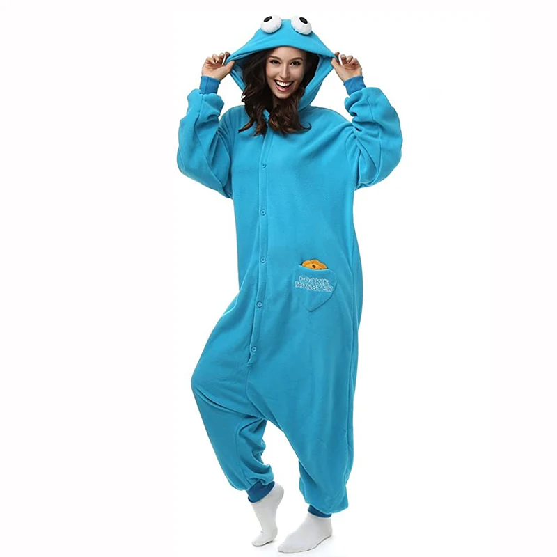 Героев шоу Улица Сезам кигуруми в виде героев мультфильма комбинезон для