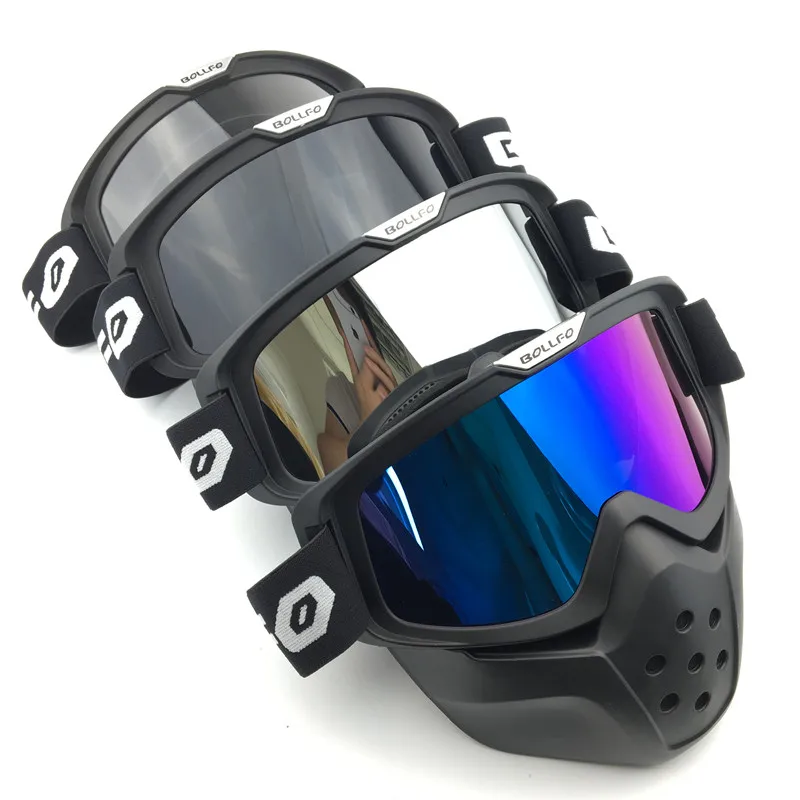 100% Новая Винтажная мотоциклетная модульная маска очки с фильтром рта идеально