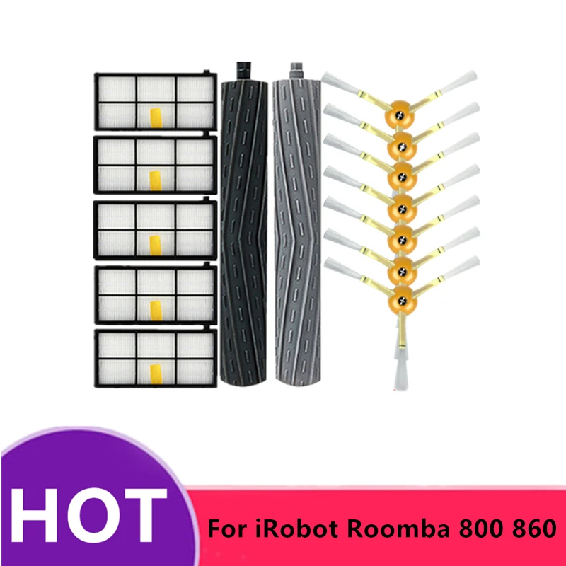 For iRobot Roomba Sweeping robot Accessories 800 Filter 860 880 Roll brush side brush