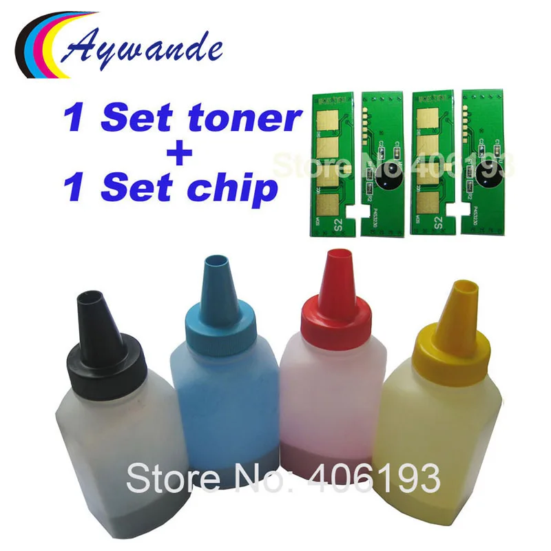 CLT K406S 406 406S для Samsung CLP 360 362 364 365 SL C410W C460W CLX 3300 чип Заправка тонер|toner powder|color toner powdercolor
