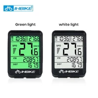 inbike bike counter bike speedometer wireless code meter waterproof night backlight for bicycle riding odometer speedometer