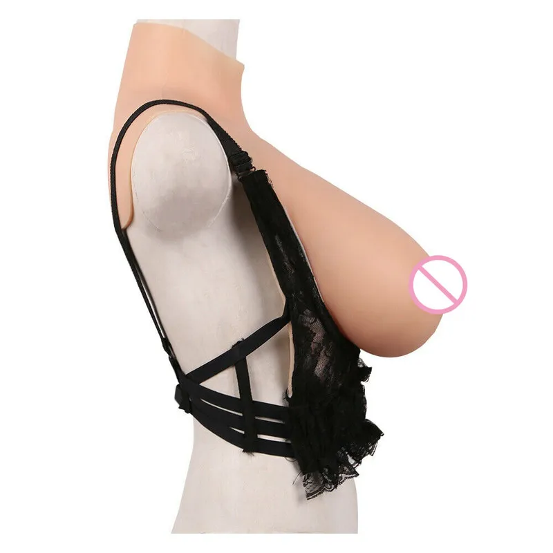 Silicone Fake Breast Forms C Cup Realistic Soft Boobs Bionic Skin Crossdresser Transgender Queen Transvestite Mastectomy Bra