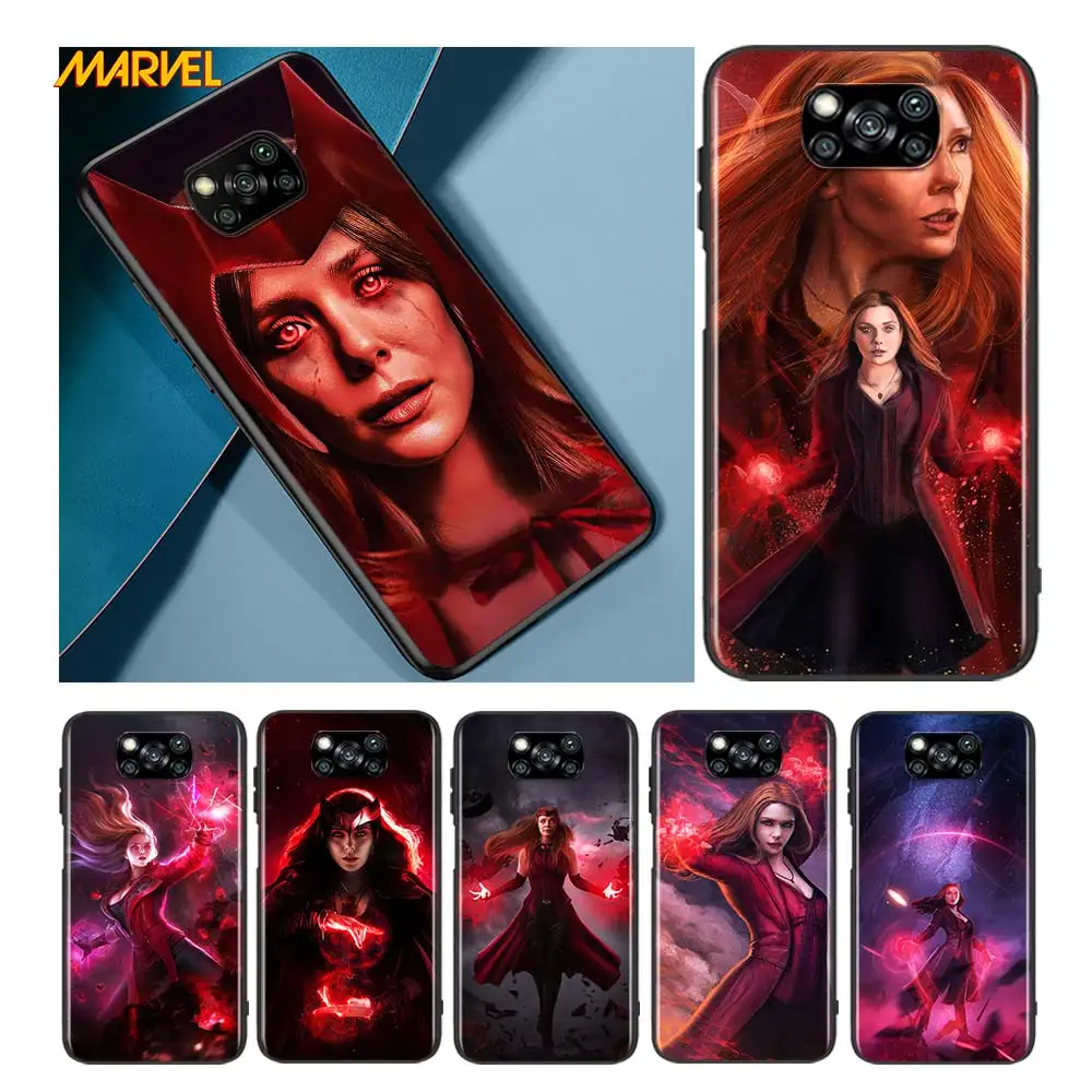 

Scarlet Witch Marvel for Xiaomi Poco X3 NFC X2 M3 M2 F2 F3 Pro C3 F1 A2 Lite Mix3 Play Silicone Soft Black Phone Case