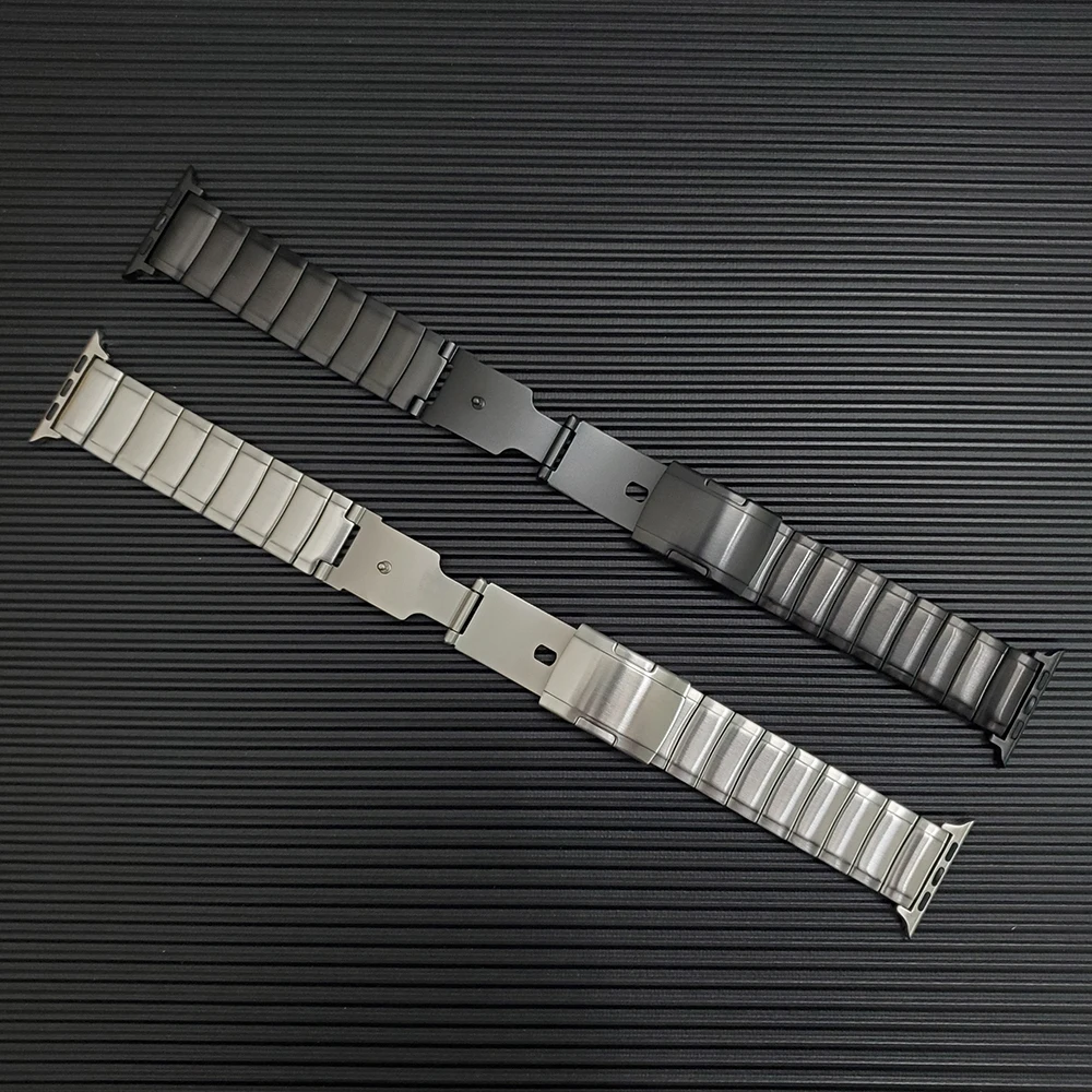 Складная застежка из нержавеющей стали ремешок для Apple watch band 44 мм 42 мм 40 мм 38 мм ссылка браслет для iWatch серии 4 5 металлический ремешок для часов