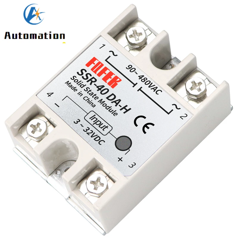 Твердотельное реле SSR-10DA-H 10A на самом деле 3-32V DC - 90-480V AC SSR 10DA 15DA 25DA 40DA твердотельный