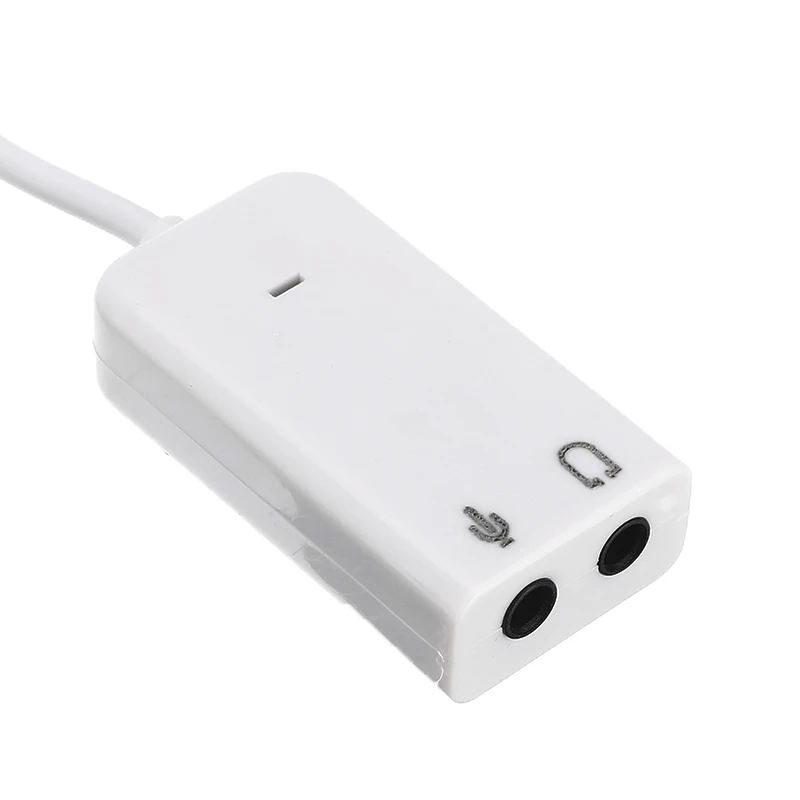 Звуковая карта USB 2 0 виртуальная звуковая 7 1 3D внешний аудио адаптер к гнезду 3 5 мм