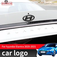 car logo decoration stickers modified steering wheel stickers front and rear car stickers for hyundai elantra 7 2020 2021