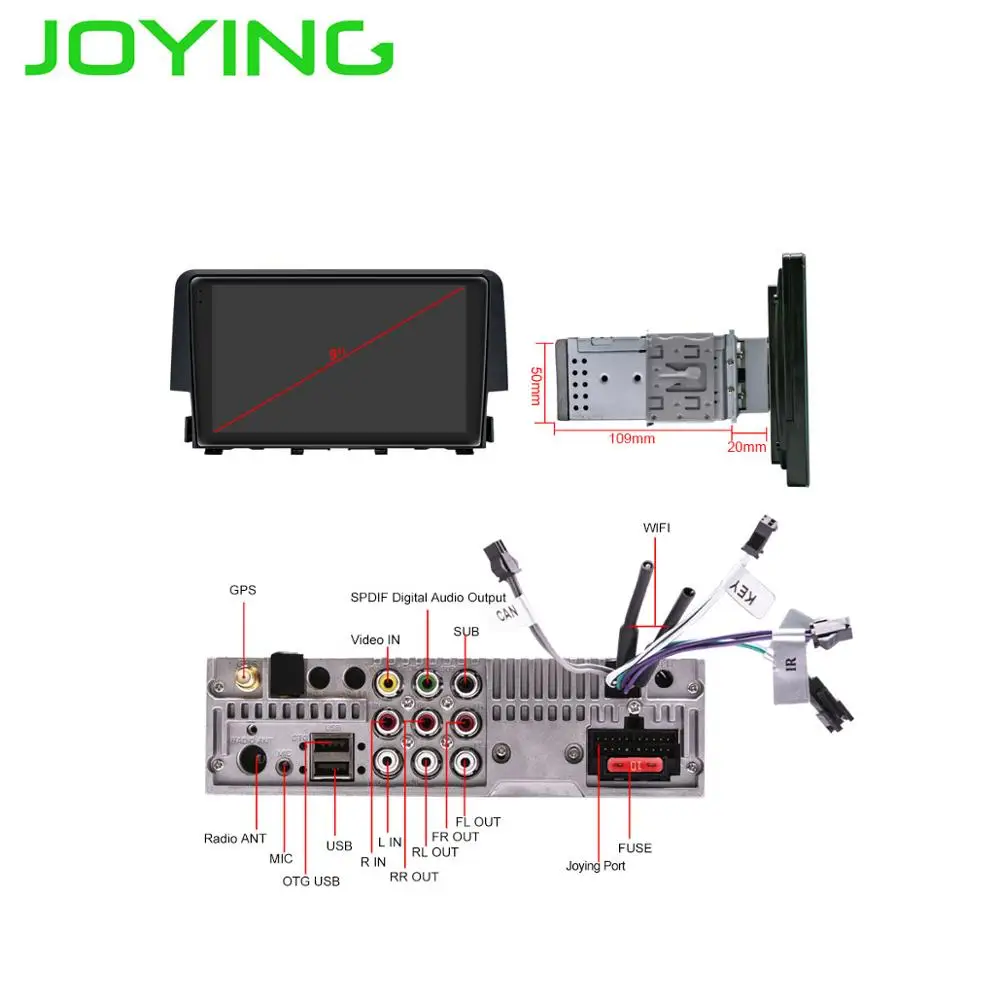 " 1 din Android Автомагнитола с HD1024* 600 Tochscreen gps мультимедийный плеер для Honda Civic Автомобильная стерео камера