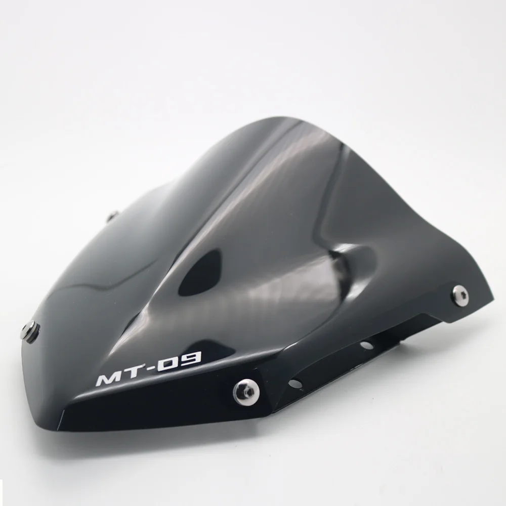 Windshield Bracket Для Yamaha MT-09 MT09 лобовое стекло MT 09 лобовое стекло мотоцикла ABS пластик ветровое стекло с крепежными винтами кронштейн - Цвет: Windshield Bracket