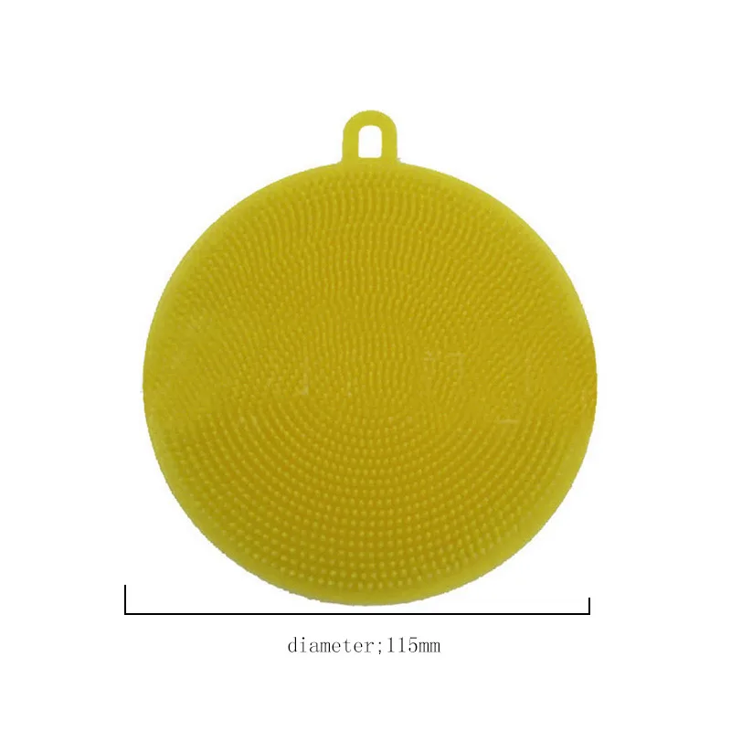 1 шт. силиконовая щетка для мытья посуды скруббер инструмент чистки кухни мягкая