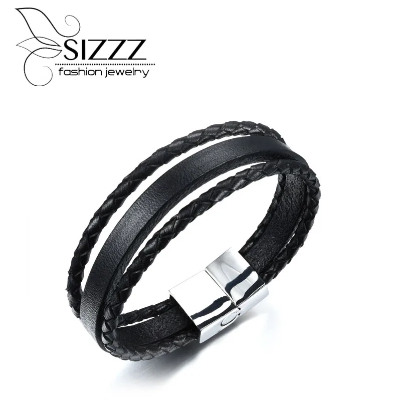 Мужской браслет с пряжкой и браслетом в стиле панк длина 21 см ширина 15 мм