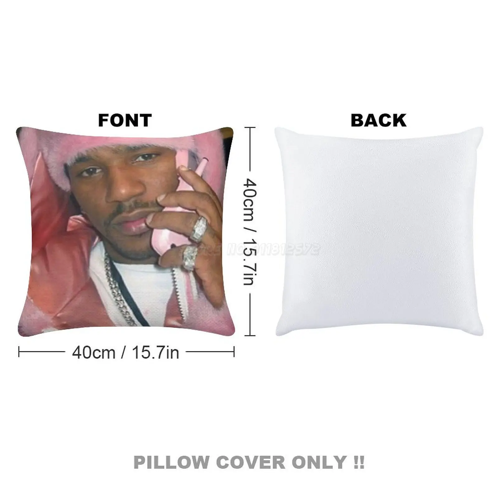 Cam'ron розовая наволочка с блестками для дивана 40x40 см русалка Camron модная