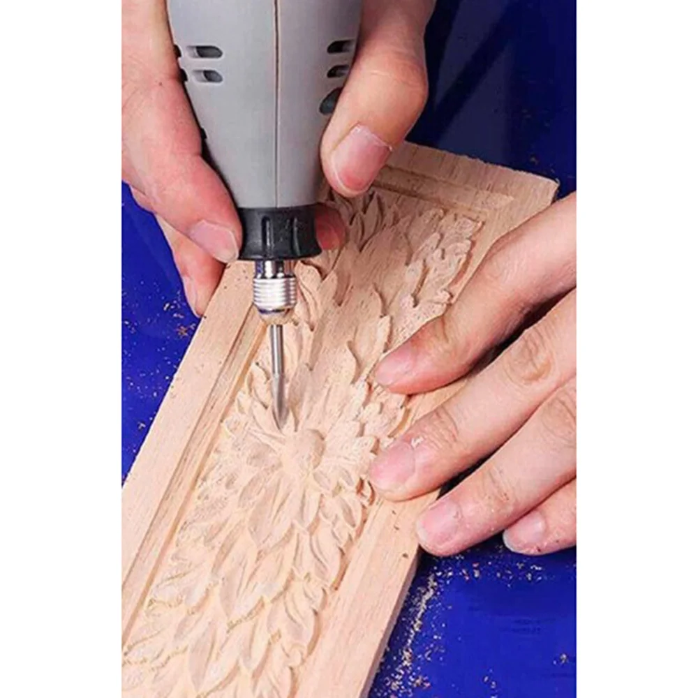 

5PCS/Set Wood Carving Tools Steel Engraving Drill Bit Carving Root Tools