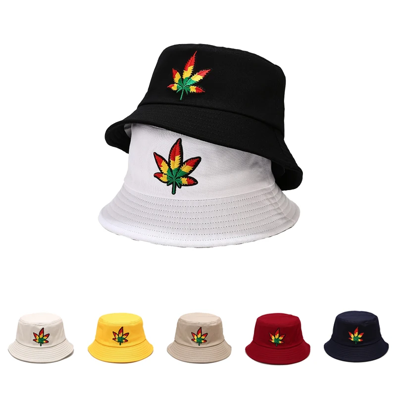 

Панама с вышивкой женская, модная Панама в виде бабочек, Листьев, рыбаков, летняя шляпа от солнца для мужчин и девочек, мальчиков