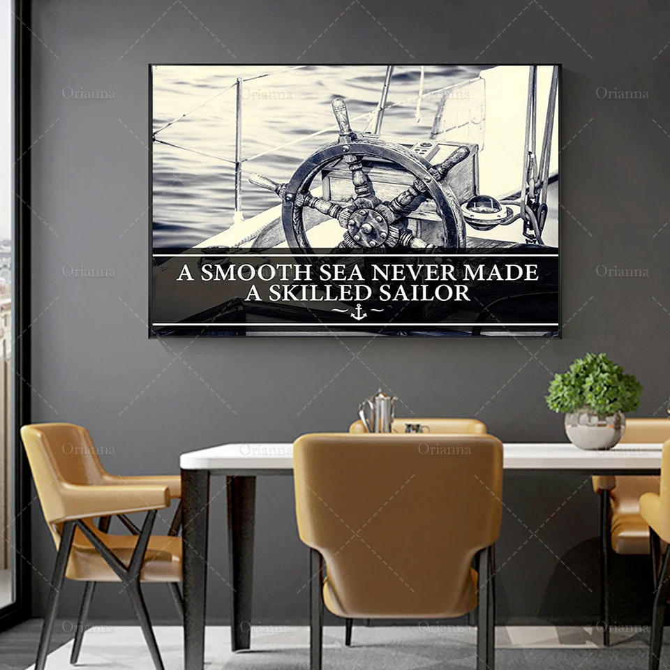 Плавная морская тематика искусное морячное полотно искусство на стену