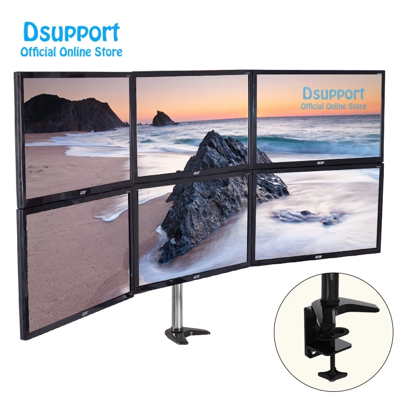 Полный движения 15 &quot 27&quot ЖК дисплей светодиодный 6 Экран монитор держатель