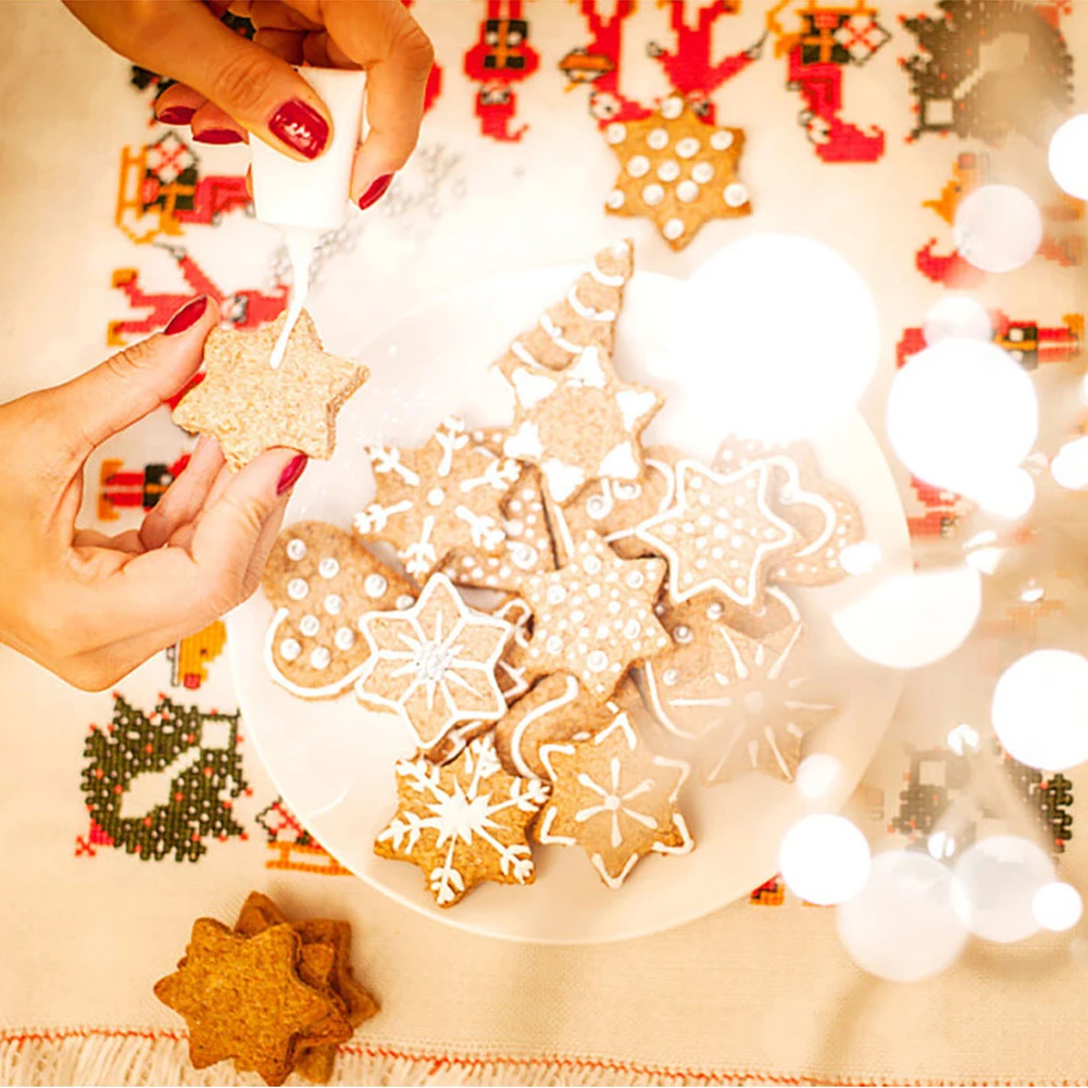 

10PCS Stainless Steel Cake Baking Molds Festvial Biscuit Baking Moulds Cookie Cake Moulds Kit Xmas Decor Kitchen Baking Tools