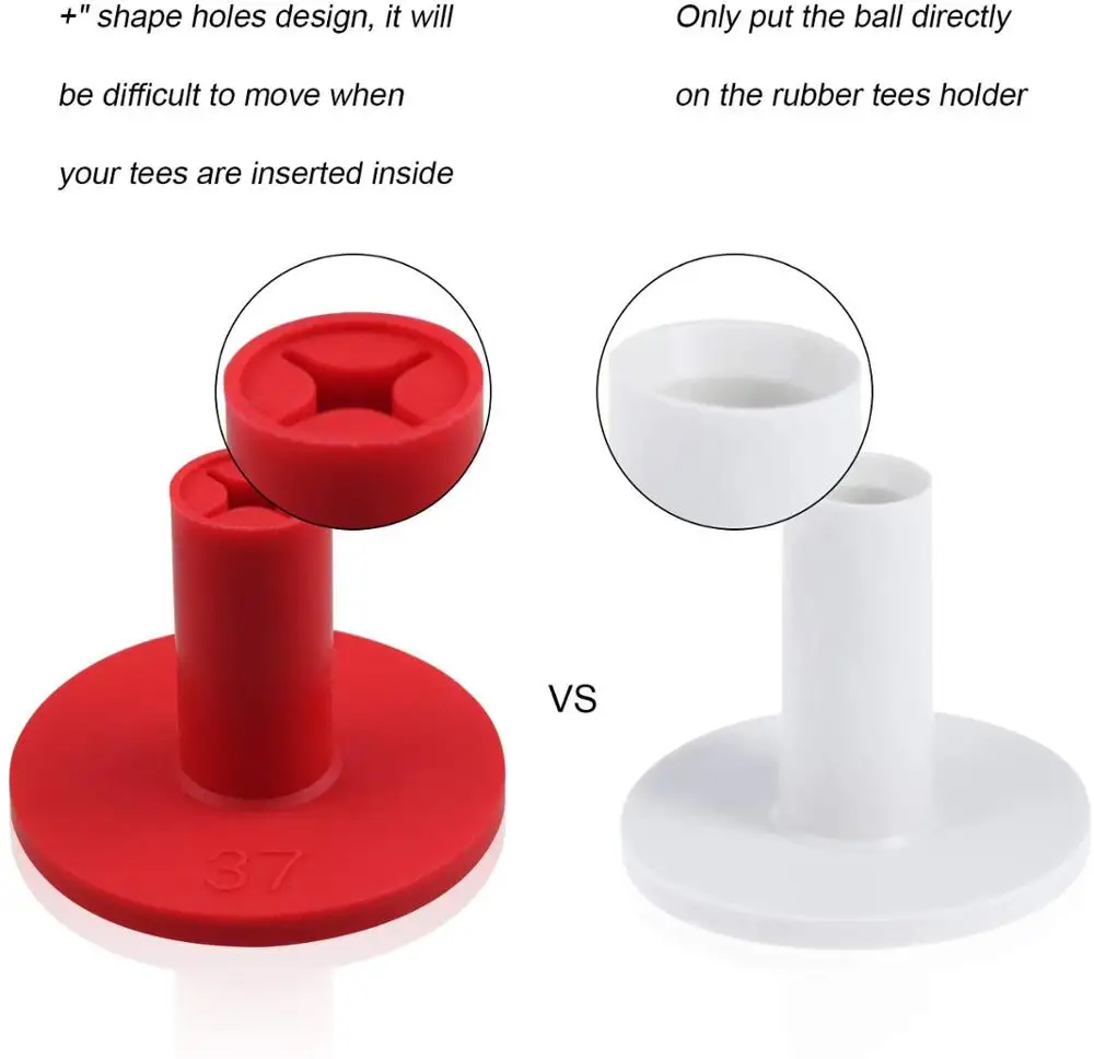 Резиновый держатель для гольф-тройников CRESTGOLF прочные резиновые тренировочные