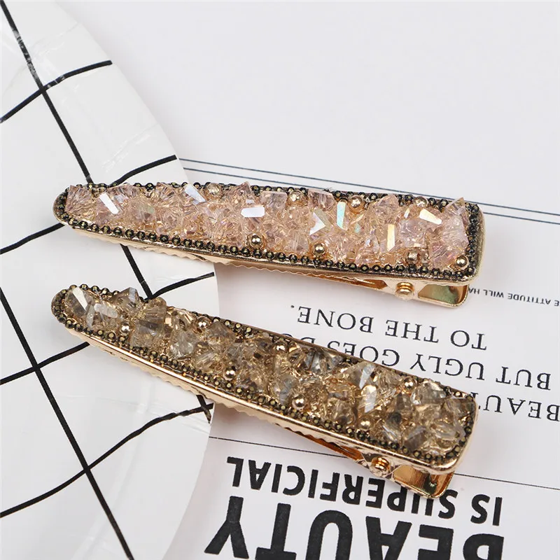 Заколки для волос с большим бантом женские элегантные Геометрические зажимы из