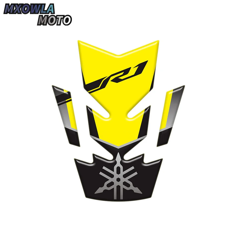 

Наклейка 5D из настоящего углеродного волокна на бак мотоцикла, наклейка, Эмблема для R1 R6 XJR YZF