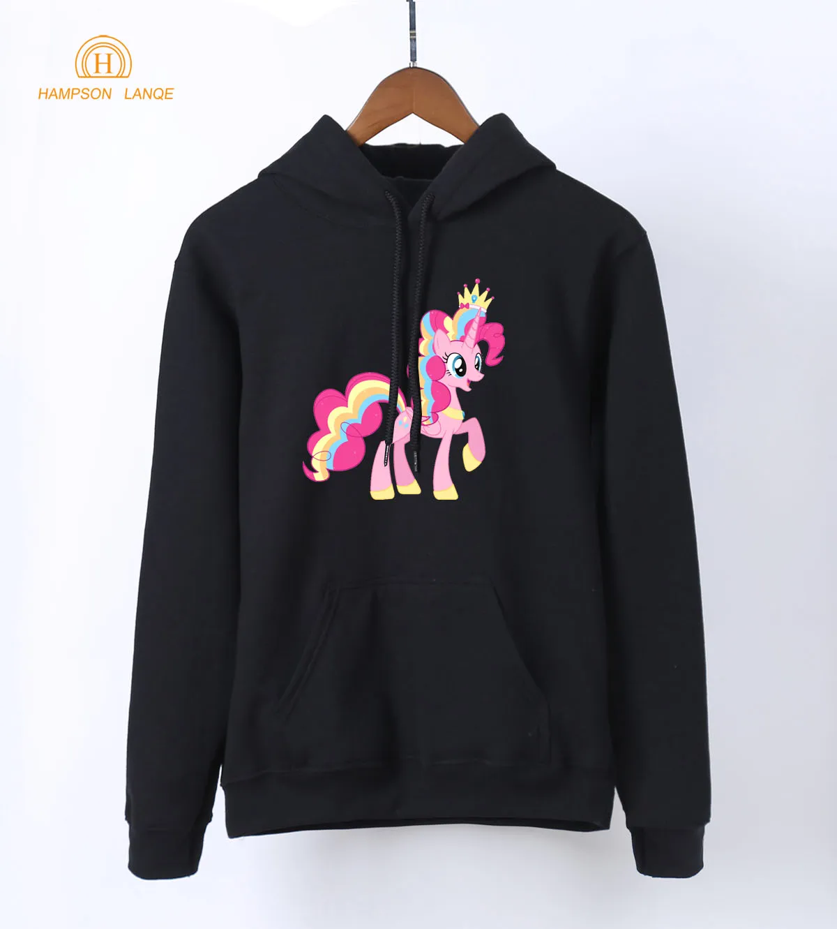 Радужная кавайная лошадь толстовки для девочек 2020 весна осень аниме женские