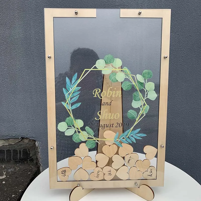 Индивидуализированная рамка для свадьбы книга гостей Альтернативная Прямая