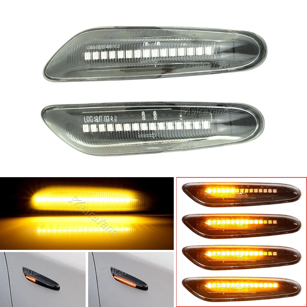 

for BMW e60 e90 LED Side Marker Fender Lamp e46 e36 e61 e92 e93 X1 E84 X3 Streamer Led Dynamic Turn Signal Light Flowing Blinker