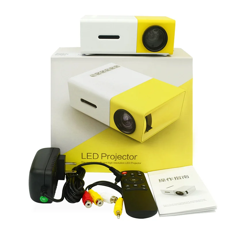 

Mini projector, portable Halloween, remote control device, mobile phone, full HD, home theater, yg300