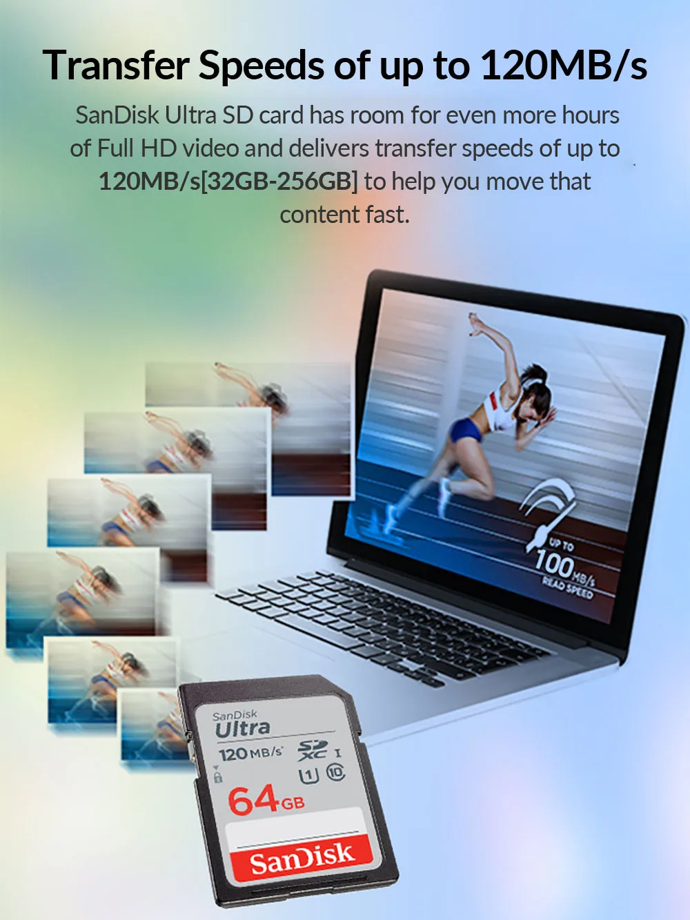 SanDisk Карта памяти SDHC/SDXC класс 10 16 ГБ 32 64 128 ГБ|memory card ultra|ultra sdhcmemory |