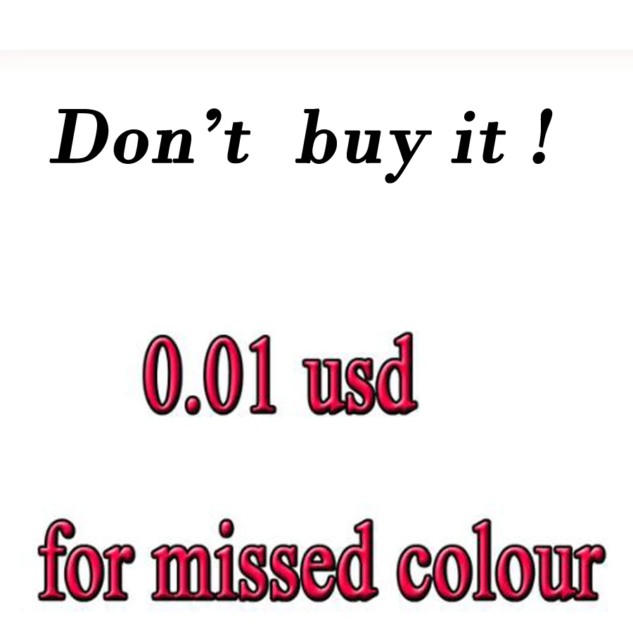 

0.01 usd for missed colour diamond and canvas or other！Customer dedicated drill and canvas dedicated link!please don't buy it