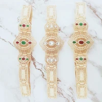 moroccan oval wedding zinc alloy metal belt is a multi color traditional dress belt for women