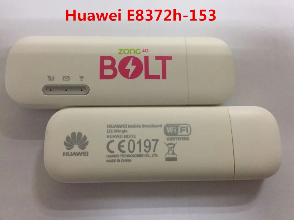 Разблокированный huawei E8372 E8372h-153 E8372h-608 антенна LTE USB Wingle LTE Универсальный 4G WiFi модем ключ маршрутизатор автомобильный wifi PK E3372 - Цвет: E8372h-153