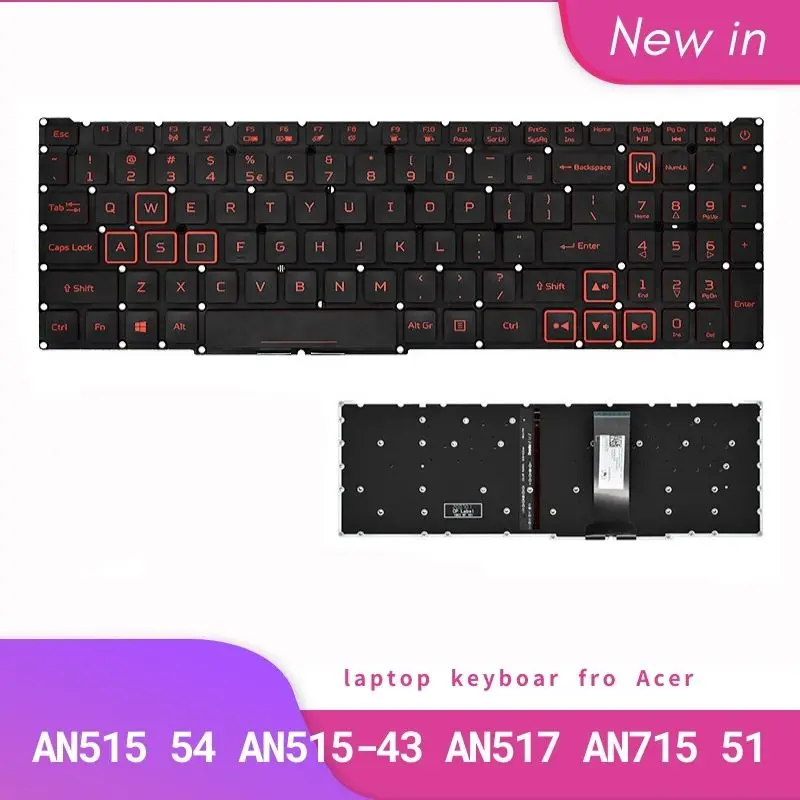 

Новая английская клавиатура с подсветкой для Acer Nitro 5 AN515