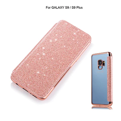 Роскошный кожаный чехол-книжка бумажник чехол для телефона для samsung Galaxy S10E S10 S9 S8 плюс S6 S7 Edge Note 8 9 Мягкий чехол Чехол - Цвет: Rose gold