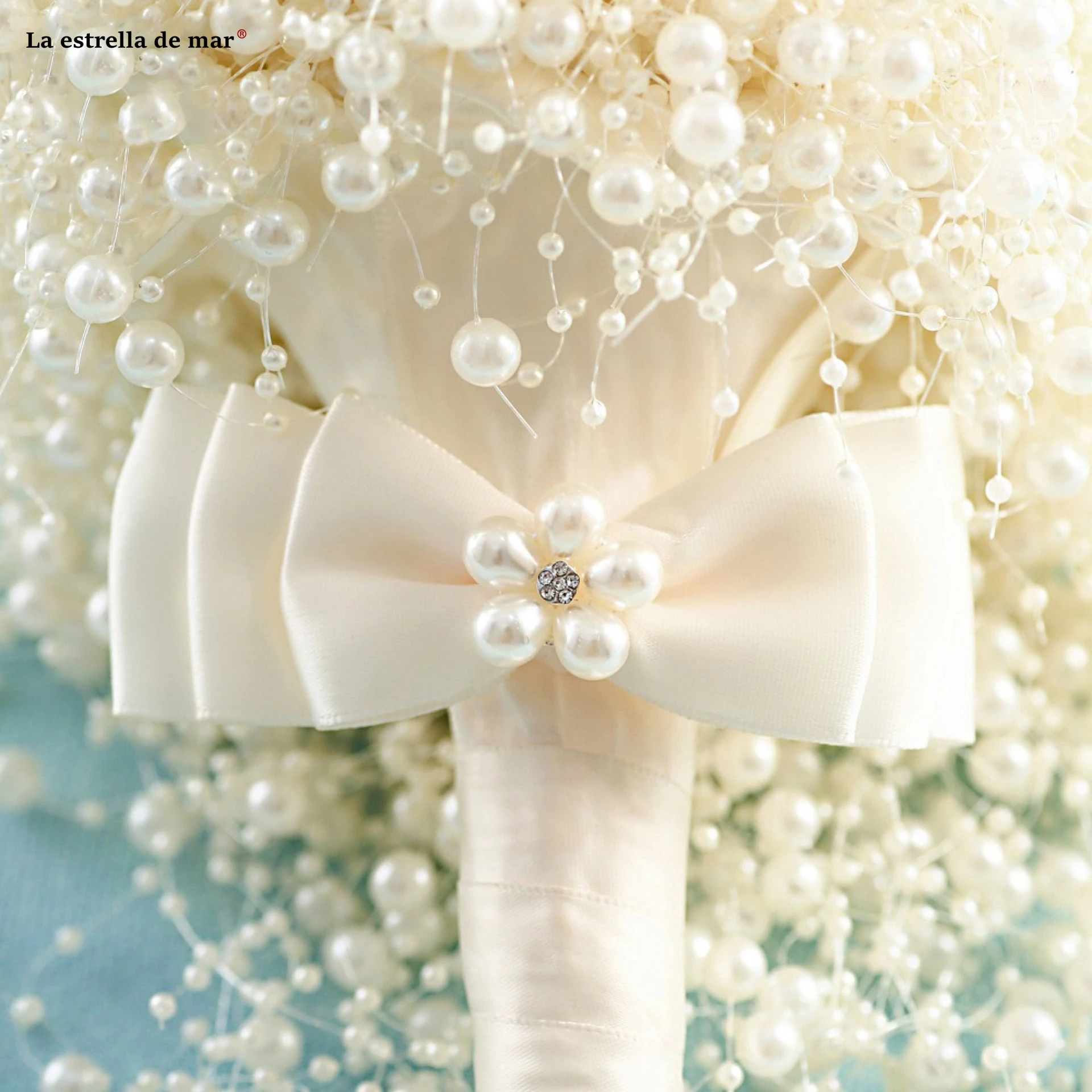 Ramos de flores para novias новые туфли с жемчугом цвета слоновой кости белый Комплект