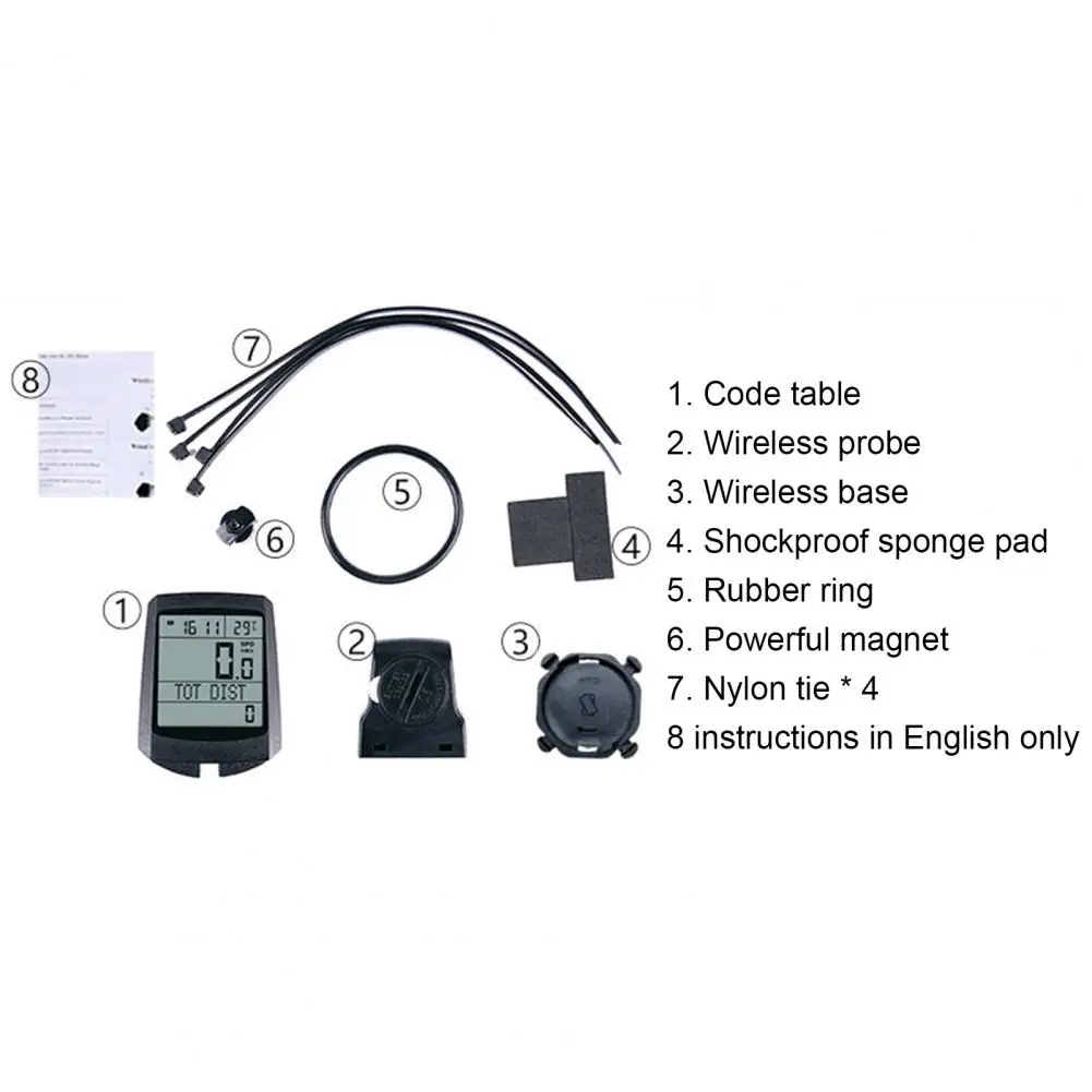 

MTB Bike Computer Luminous Bicycle Odometer Multifunction Waterproof Backlight FSTN Display Outdoor Cycling Speedometer
