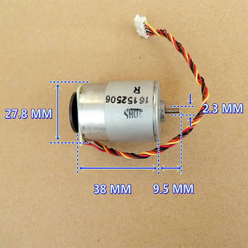 Новый двигатель постоянного тока 12-24 В с медной шестерней и датчиком скорости