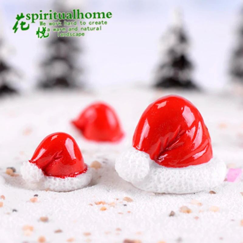 Fake Santa Claus Hat Cap Christmas Day Spain France Europe Model Small Statue Figurine Crafts Ornament Miniatures 1PC | Дом и сад