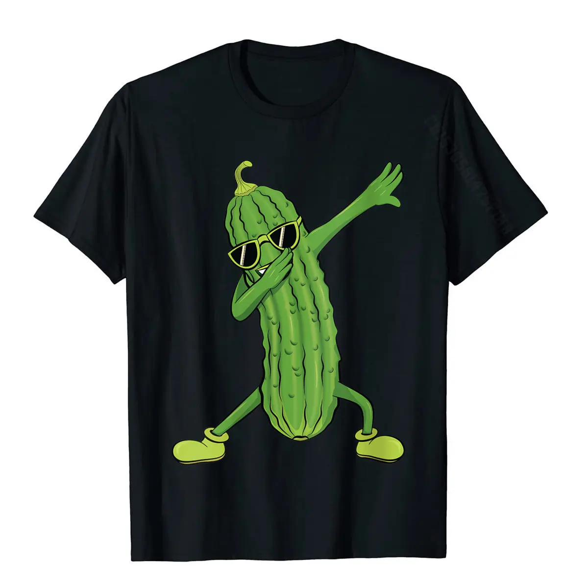 Womens Dabbing Pickle Dancing Cucumber Lover Funny Gifts T-Shirt Fitness TightCamisa Tops Shirt Plain Cotton Men T Shirts