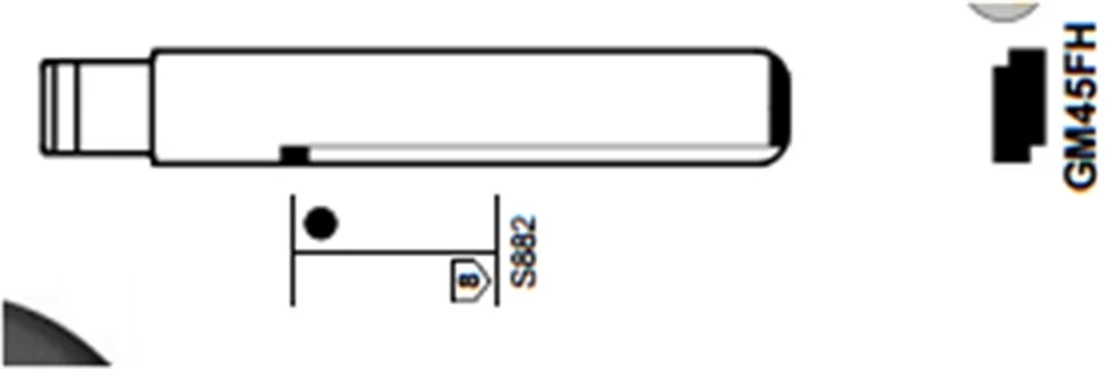 

10pcs/lot KEYDIY Universal Remotes Key Flip Blade GM45 for Pontiac