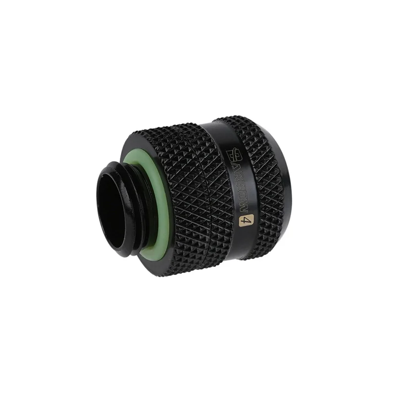 Курган 8x12 мм Жесткая трубка компрессионные фитинги OD12MM Petg для труб черный ярко