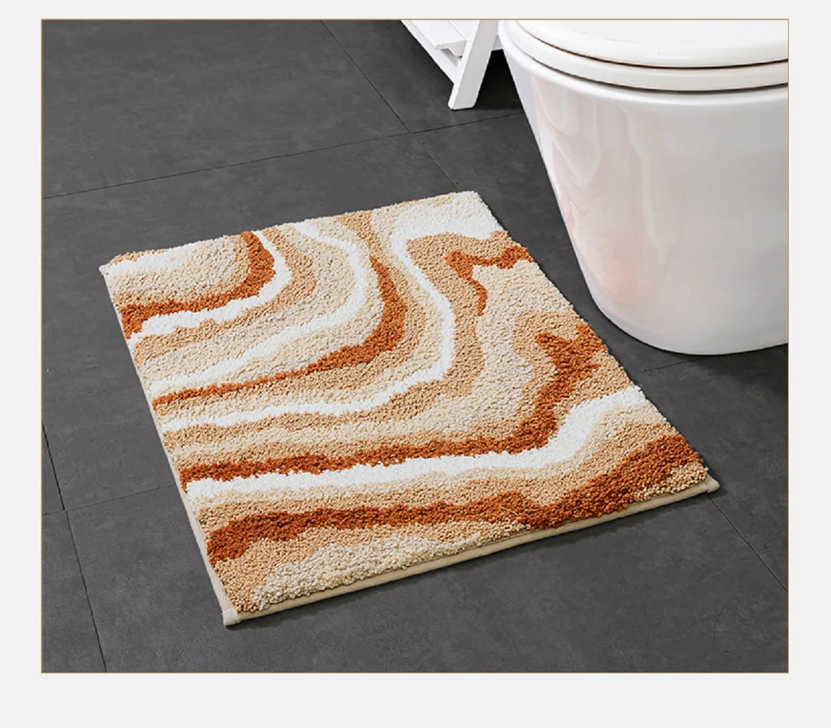 

Hotel Bathroom Carpet, Thick Absorbent And Dense Thick Velvet, Bathroom Bedroom Shower Non-slip Mat
