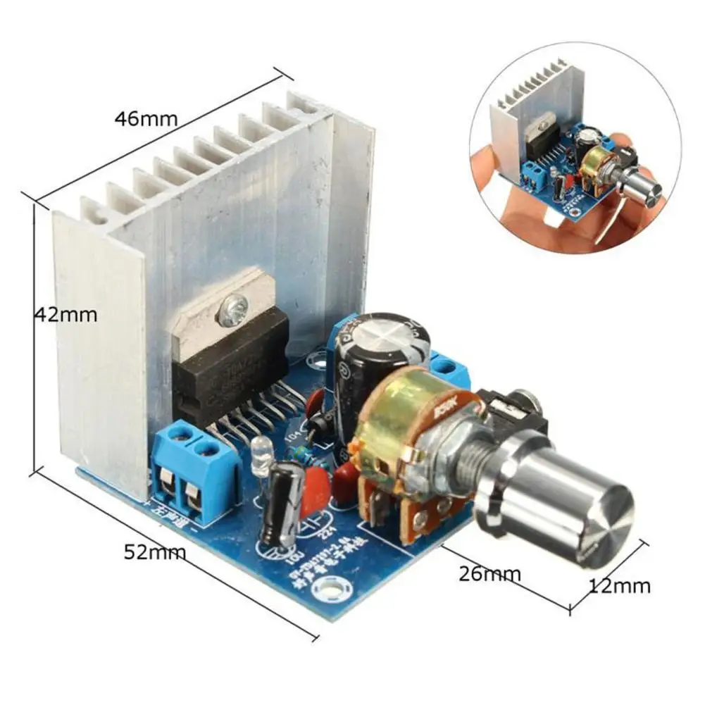 AC/DC 12V TDA7297 Digital Stereo Audio Amplifier Motorcycle Power Board DIY Kit Dual Channel AMP Module 2*15W | Автомобили и