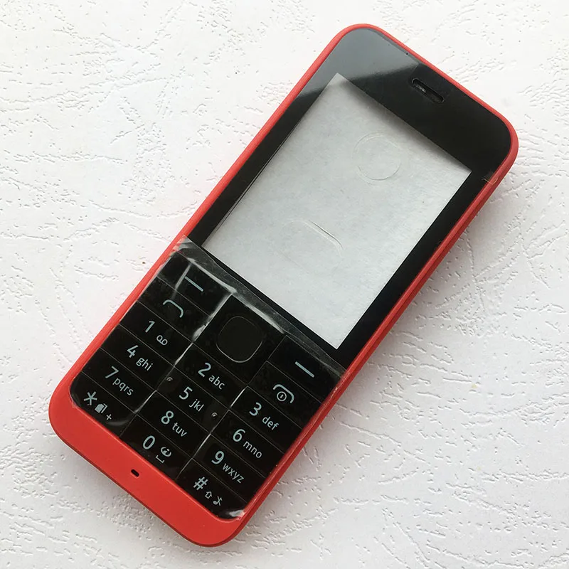 Новый пластиковый полный корпус для Nokia 220 передняя рамка + средняя задняя крышка