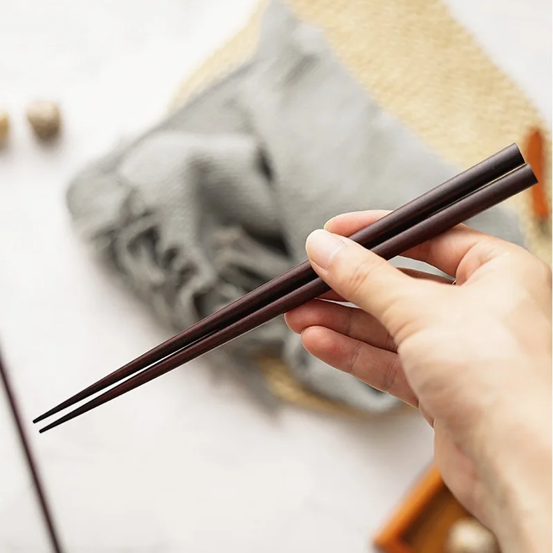 Visual Touch 5 Pairs Japanese Asian Natural Iron Wood Sushi Tableware Chopsticks Set Durable Chop sticks | Дом и сад